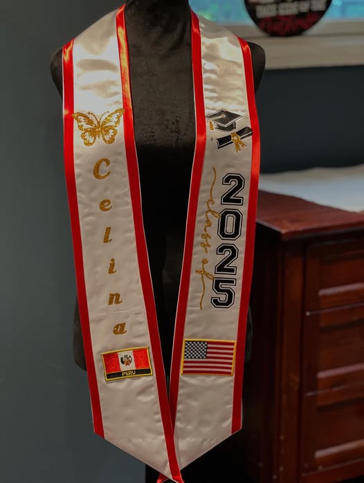 Personalized graduation sash