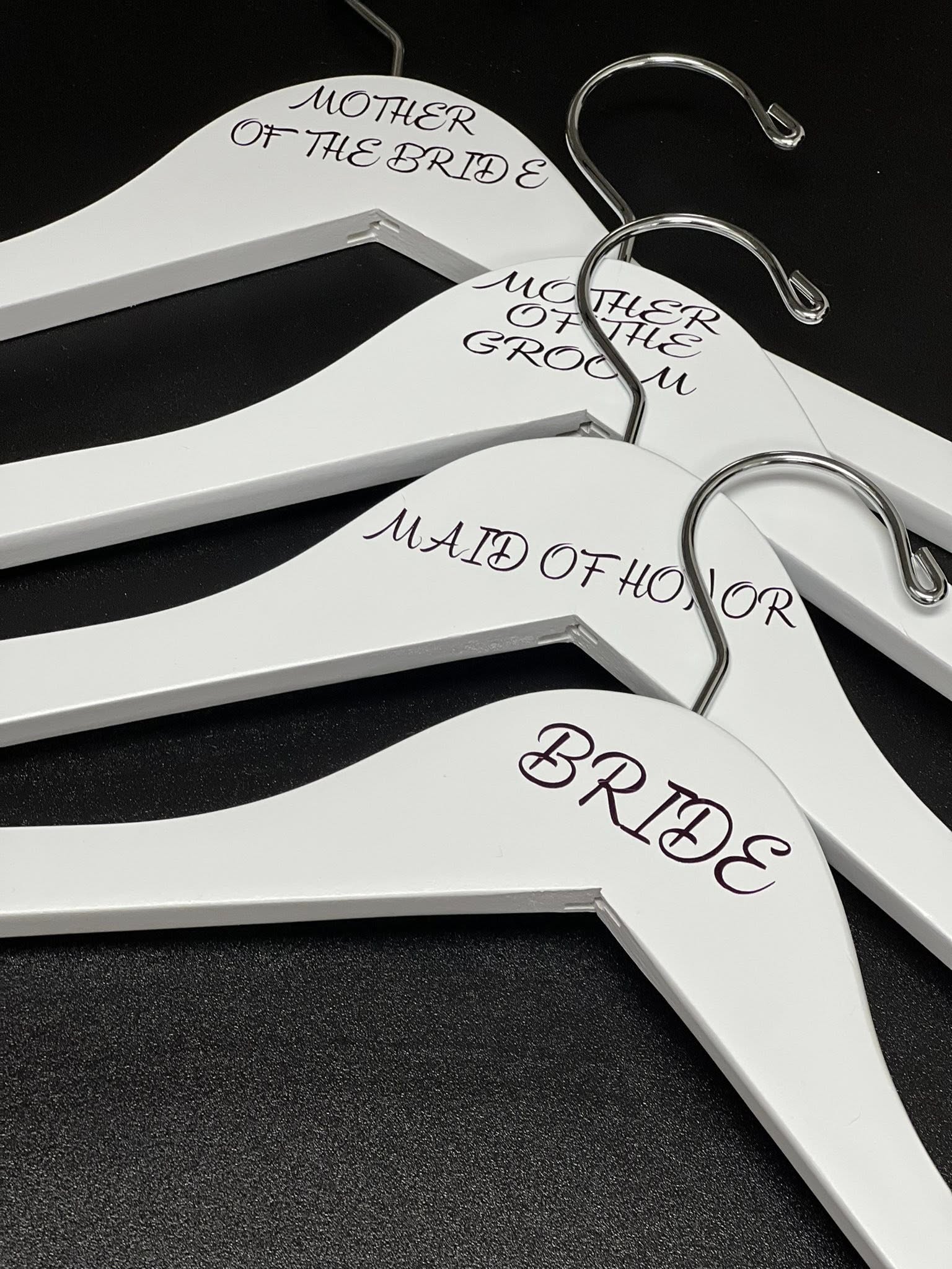Custom apparel on hangers