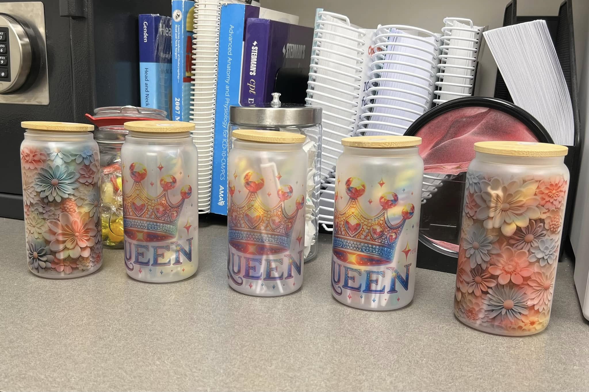Custom printed glass tumblers